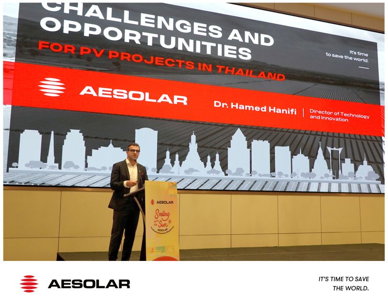 Dr. Hamed Hanifi at a photovoltaic conference or industry event