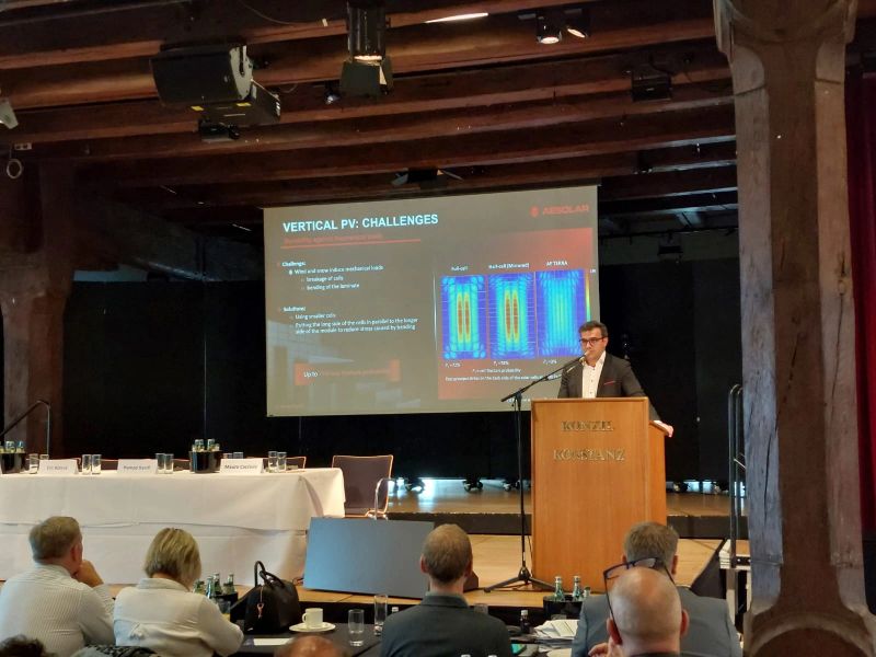 Dr. Hamed Hanifi at a photovoltaic conference or industry event