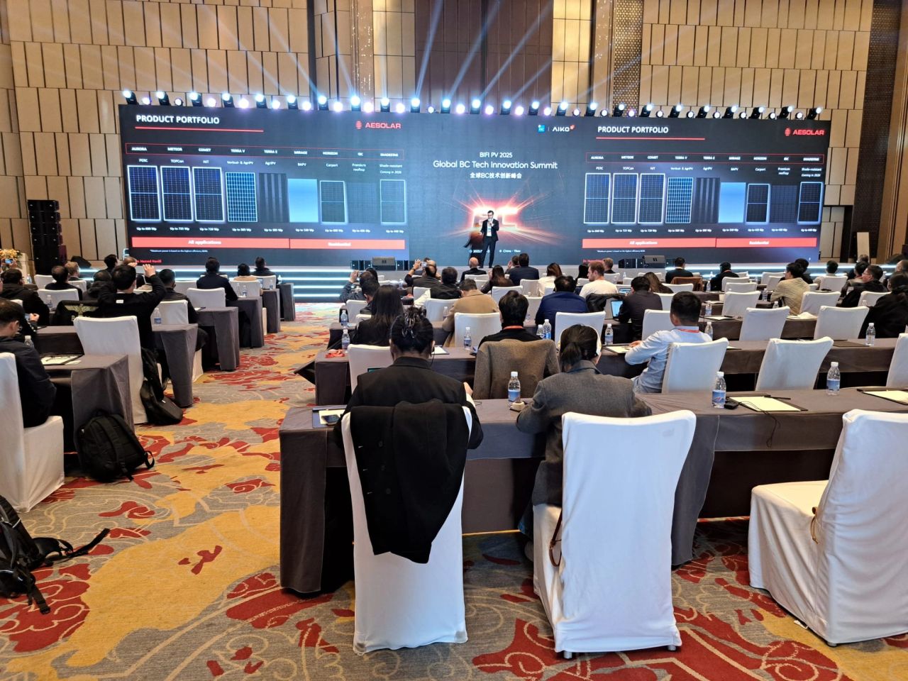 Dr. Hamed Hanifi at a photovoltaic conference or industry event
